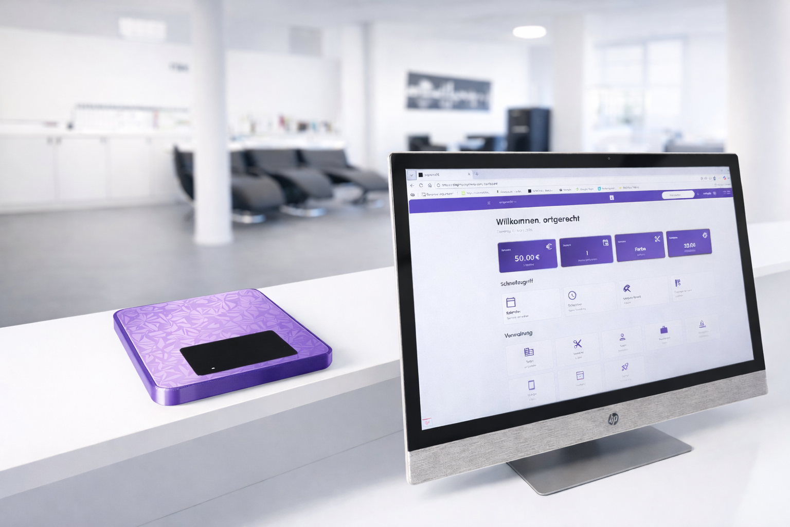 Pigmenz Smart Scale und Software im Salon